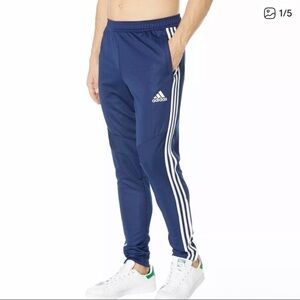 Adidas AEROREADY Soccer Track Pants Navy Blue/White Stripes Men’s 2XL